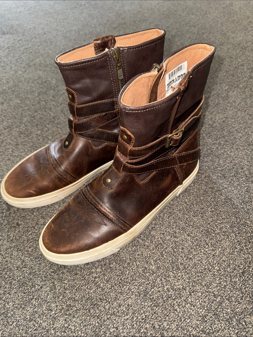 Durango Dark Brown Leather Mid-Top Casual Boots